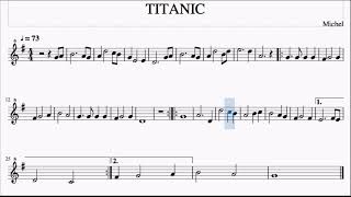 TITANIC karaoke para flauta o láminas [upl. by Glaudia]