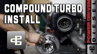 Compound Turbo Install  Power Driven Diesel [upl. by Llertal]