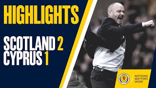 HIGHLIGHTS  Scotland 21 Cyprus  Steve Clarkes First Match In Charge [upl. by Enniotna]