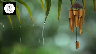 Rain Thunder Bamboo Chimes amp Wind 12 Hours for Meditation Relaxation Sleep Insomnia [upl. by Ailisec]