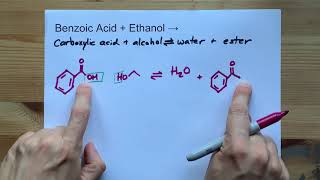 Benzoic Acid  Ethanol   Ethyl Benzoate  Water [upl. by Pratte]