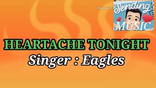 HEARTACHE TONIGHT  VIDEOKE  KARAOKE SONG WITH LYRICS 151 SINGER  EAGLES [upl. by Salohcim]