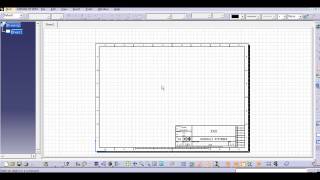 Initial Setting for drafting I Sheet Background I Title Block in CATIA Explained [upl. by Livy192]