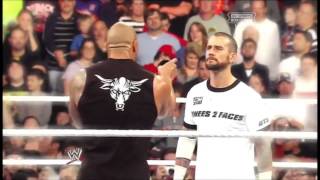 WWE CM Punk Vs The Rock  Royal Rumble  Clement Marfo [upl. by Atineg]