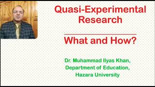 QuasiExperimental Research What and How [upl. by Ahsikahs]