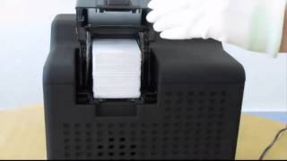 Fargo HDP5000 ID Card Printer  How to Load Cards [upl. by Lleynad]