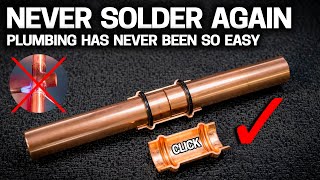 NEVER SOLDER PIPE AGAIN  3 Ways for EASY DIY Plumbing [upl. by Binah]