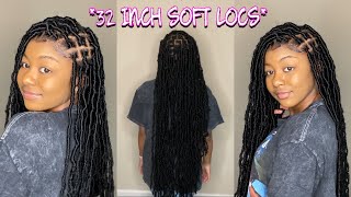 Tutorial  Extended 32” Soft Locs Tutorial [upl. by Ttik]