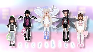 Everskies Lookbook  Making Outfits on Everskies [upl. by Airod]