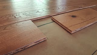 How To Install Engineered Hardwood Flooring [upl. by Dedric935]