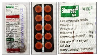 Sinarest Tablet  Chlorpheniramine Maleate 2mg  Paracetamol 500mg  Phenylephrine 10mg [upl. by Eustace735]