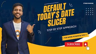 Set Default Slicer Selection to Todays DATE in POWER BI [upl. by Ranna]