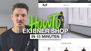 Eigenen SHOP in 15 Minuten bauen Shopify Challenge [upl. by Renzo175]