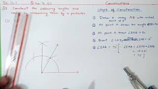 Ch11 Ex111 Q4I Constructions  Ncert Maths Class 9  Cbse [upl. by Aislehc904]