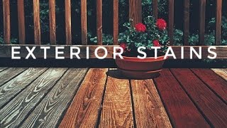 STAINING A DECK  Exterior Wood Staining for Beginners [upl. by Marzi]