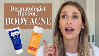 Body Acne or Folliculitis Dermatologist Tips amp Drugstore Skincare Products to Try  Dr Sam Ellis [upl. by Conal157]