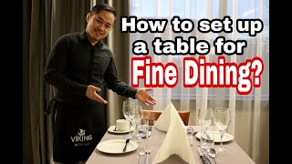 How to set a table for Fine Dining welkieandmerry [upl. by Suu570]