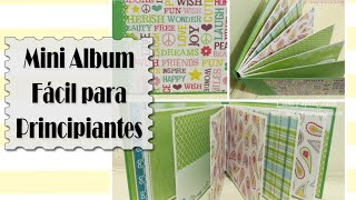 TUTORIAL Mini Album fácil para principiantes  Scrapbook DIY  Luisa PaperCrafts [upl. by Kowal]