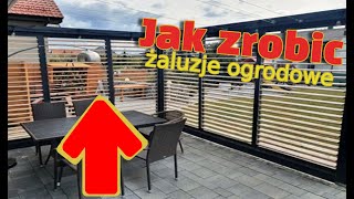 Żaluzje ogrodowe  jak zrobić Wooden blinds shutters [upl. by Eahcim]