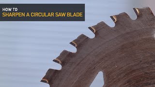 How to sharpen a circular saw blade [upl. by Tterrag]