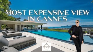 MOST EXPENSIVE VIEW IN CANNES  TOURING A DREAMY MODERN VILLA [upl. by Auqenat]