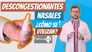 Descongestionantes nasales ¿Cómo funcionan [upl. by Aymer]