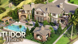 TUDOR MANOR  Luxury Celebrity Mansion   FULL CC LIST  The Sims 4 Speed Build [upl. by Mercola375]