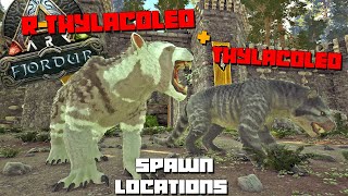 ARK Fjordur  THYLACOLEO amp RThylacoleo Spawn Locations [upl. by Garey]