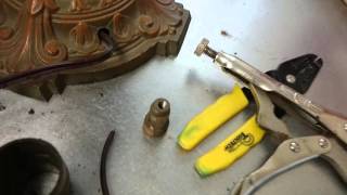 How to Rewire Antique Lamp Strathroy Antique Mall [upl. by Ormiston715]