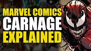 Marvel Comics Carnage Explained  Comics Explained [upl. by Suivatra644]