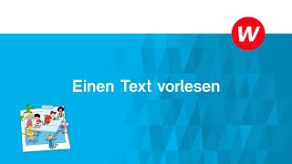 Grundschule Deutsch  Erklärvideo Einen Text vorlesen [upl. by Murrell418]