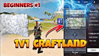 How to Make 1v1 Craftland map for beginners in Freefire [upl. by Sadonia]