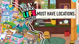 Must Have Locations In TOCA LIFE WORLD   Buyer’s Guide  Toca Boca [upl. by Anelac]