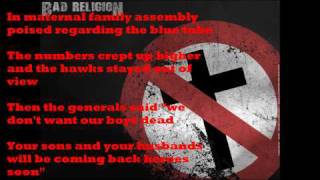 Bad Religion  Drunk Sincerity Lyrics [upl. by Kerin445]