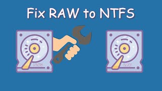 How to Fix RAW Hard Drive to NTFS 2 Methods Include [upl. by Neevan]