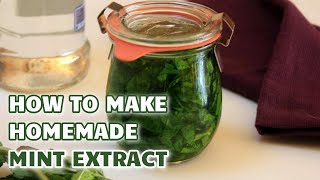 How to Make Homemade Mint Extract [upl. by Hatfield]