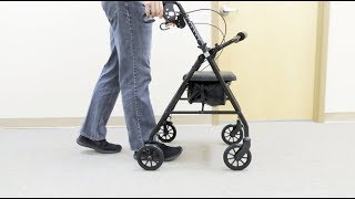 How to Use a Rolling Walker Sizing Training and Use [upl. by Breskin]