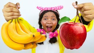 Apples and Bananas Song Nursery Rhymes for Kids [upl. by Gnauq456]