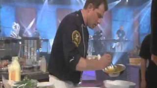 Okamoto Studio on Iron Chef America Flay v Morimoto [upl. by Sinnek]