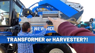 How a Grape Harvester Works  New Holland Braud OptiGrape [upl. by Schlenger958]