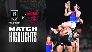 Port Adelaide v Melbourne Highlights  Round 17 2021  AFL [upl. by Goeselt264]