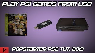 Play PS1 Games From PS2 USB Using Popstarter and OPL Tutorial 2019 [upl. by Roehm661]