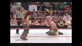 WWE Cena vs Lita [upl. by Yrtua]