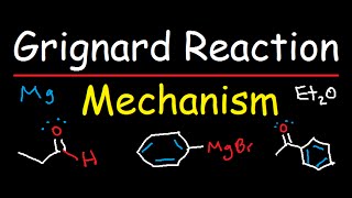 Grignard Reagent Synthesis Reaction Mechanism  Organic Chemistry [upl. by Eiduj]