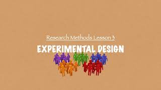 ALevel Psychology AQA Experimental Design [upl. by Aened]