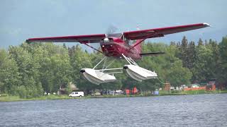 Alaska Seaplanes Taking off Landing amp Flying [upl. by Ordnael]