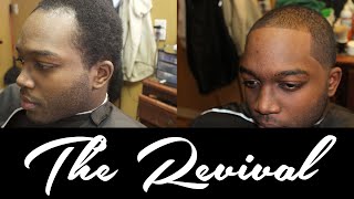 Mens Receding Hairline Taper Haircut  The Revival  AD The Barber [upl. by Nitsirt]