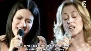 Lara Fabian Ft Laura Pausini  La Solitudine With lyrics [upl. by Enyale778]