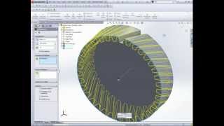 Helical Gear Creation in SolidWorks 2012 [upl. by Umberto]