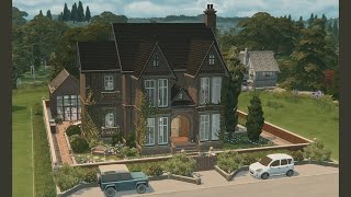 Hawthorne Hall  English Manor House  The Sims 4 Stop Motion Build [upl. by Sik]